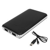 Ver Powerbank En Curpiel Color Negra Con Capacidad De 6000 Mah Medidas 6.5 X 10 Cm. Powerbank En Curpiel Color Negra Con Capacidad De 6000 Mah Medidas 6.5 X 10 Cm.