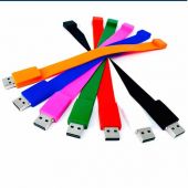 Usb Pulsera Silicon 4Gb Con Tapa Integrada En La Pulsera Medidas 21.7 X 1.6 X 0.8 Cm. Colores Azul, Blanca, Roja, Naranja, Rosa, Negra Y Verde